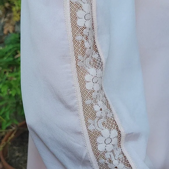 AUTHENTI-Chloé Lingerie Sleepwear/slip Dress Mini Vintage 1970s Baby Pink size L - Picture 5 of 16